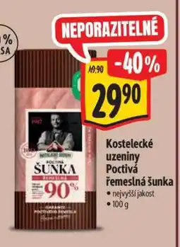 Albert Kostelecké uzeniny Poctivá řemeslná šunka nabídka