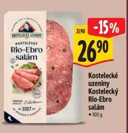 Albert Kostelecké uzeniny Kostelecký Rio-Ebro salám nabídka