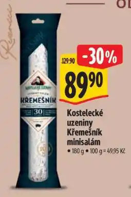 Albert Kostelecké uzeniny Křemešník minisalám nabídka