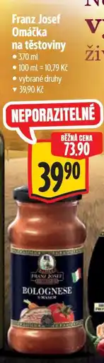 Albert Franz Josef Omáčka na těstoviny nabídka