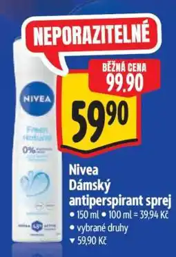 Albert Nivea Dámský antiperspirant sprej nabídka