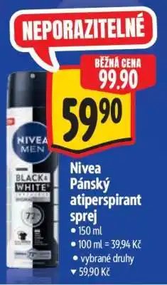 Albert Nivea Pánský atiperspirant sprej nabídka