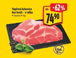 Albert Vepřová krkovice bez kosti – v celku nabídka