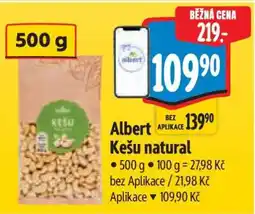 Albert Albert Kešu natural • nabídka