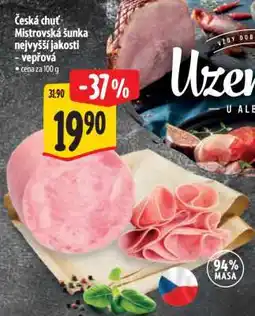 Albert Česká chuť Mistrovská šunka nejvyšší jakosti - vepřová nabídka