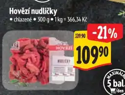 Albert Hovězí nudličky nabídka