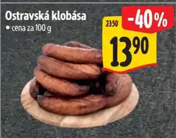 Albert Ostravská klobása nabídka