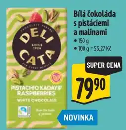 Albert Bílá čokoláda s pistáciemi a malinami nabídka