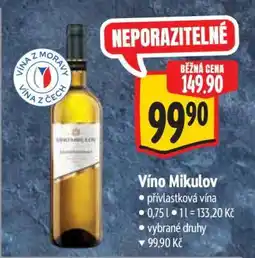 Albert Víno Mikulov nabídka