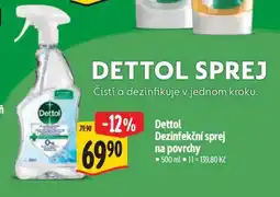 Albert Dettol Dezinfekční sprej na povrchy nabídka