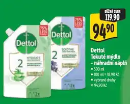 Albert Dettol tekuté mýdlo náhradní náplň nabídka
