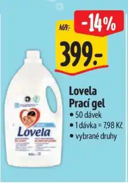 Albert Lovela prací gel nabídka