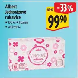 Albert Albert Jednorázové rukavice nabídka