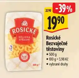 Albert Rosické bezvaječné těstoviny nabídka