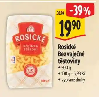 Albert Rosické bezvaječné těstoviny nabídka