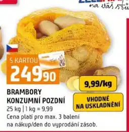 Terno Brambory konzumní pozdní nabídka