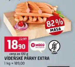 Terno Vídeňské párky extra nabídka