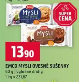 Terno Emco Mysli ovesné sušenky nabídka