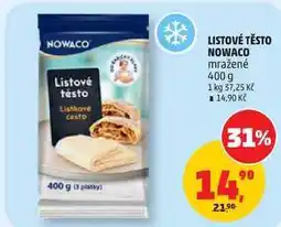 Penny Market LISTOVÉ TĚSTO NOWACO mražené nabídka