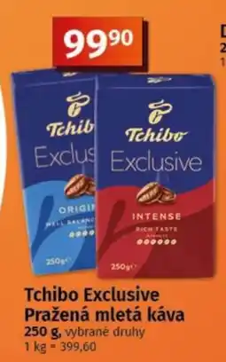 COOP TIP Tchibo Exclusive Pražená mletá káva nabídka