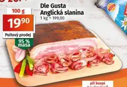 COOP TIP Dle Gusta Anglická slanina nabídka