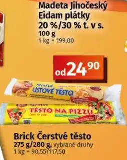 COOP TIP Madeta jihocesky eidam platky nabídka