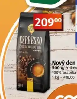COOP TIP Nový den espresso nabídka