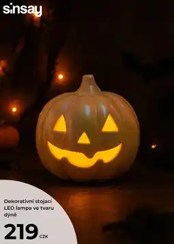 Sinsay sinsay Dekorativní stojací LED lampa ve tvaru dýně nabídka