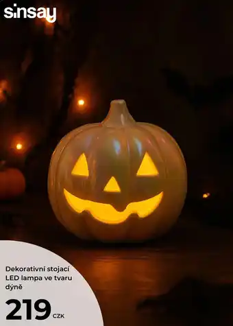 Sinsay Dekorativní stojací LED lampa ve tvaru dýně