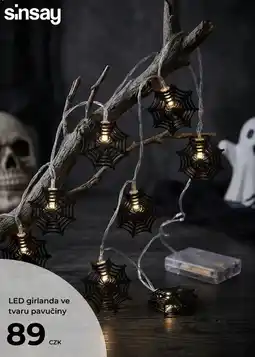 Sinsay sinsay LED girlanda ve tvaru pavučiny nabídka