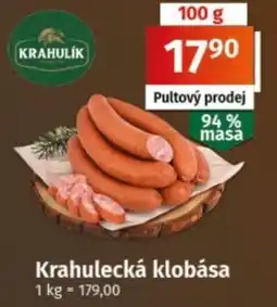 COOP TIP Krahulík krahulecká klobása nabídka