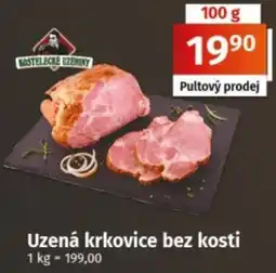 COOP TIP Kostelecké uzeniny Uzená krkovice bez kosti nabídka