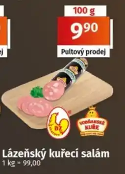 COOP TIP Vodňanské kuře lázeňský kuřecí salám nabídka