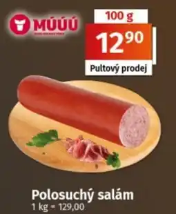 COOP TIP Múúú polosuchý salám nabídka