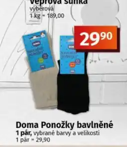 COOP TIP Doma Ponožky bavlněné nabídka