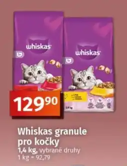 COOP TIP Whiskas granule pro kočky nabídka