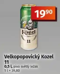COOP TIP Velkopopovický Kozel 11 nabídka