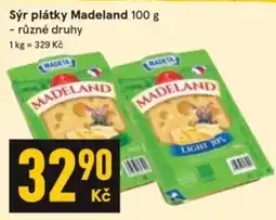 Žabka Madeland sýr plátky nabídka