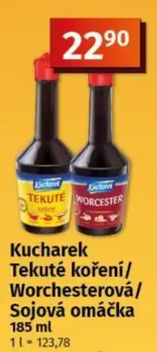 COOP TIP Kucharek Tekuté koření/Worcesterová/Sojová omáčka nabídka