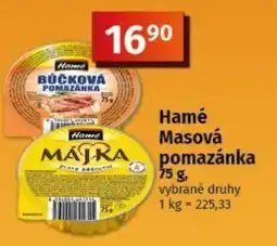 COOP TIP Hamé Masová pomazánka nabídka