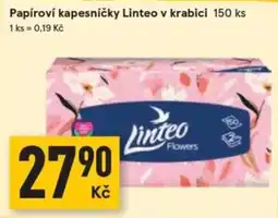 Žabka Papíroví kapesníčky Linteo v krabici nabídka