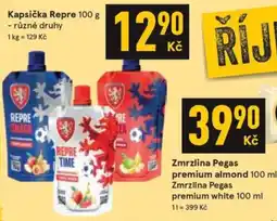 Žabka Repre snack nabídka