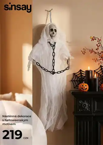 Sinsay nástěnná dekorace s halloweenským motivem