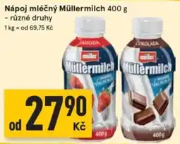 Žabka müller nápoj mléčný müllermilch nabídka