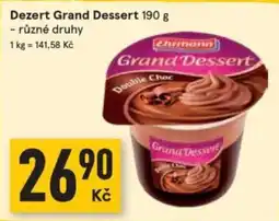 Žabka Ehrmann Grand Dessert nabídka
