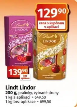 COOP TIP Lindt Lindor nabídka