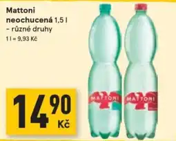 Žabka Mattoni neochucená nabídka