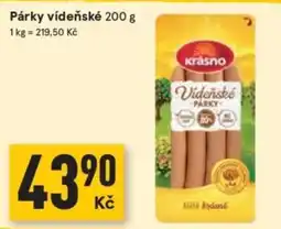 Žabka Krasno vídeňské párky nabídka