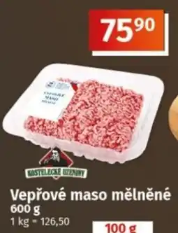 COOP TIP Kostelecké uzeniny vepřové maso mělněné nabídka