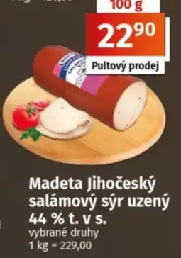 COOP TIP Madeta jihočeský salámový sýr uzený nabídka